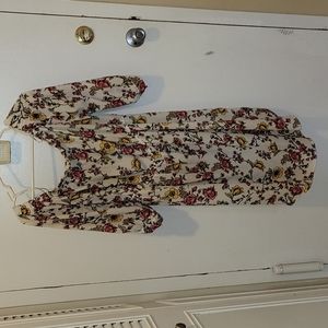 Off the shoulder floral print dress